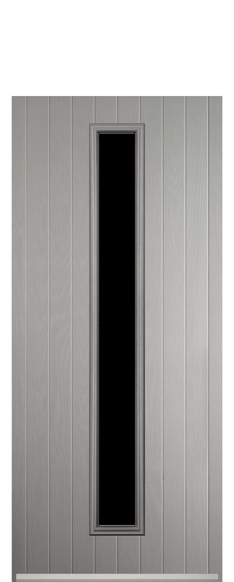 Fairford composite front door in Agate Grey.