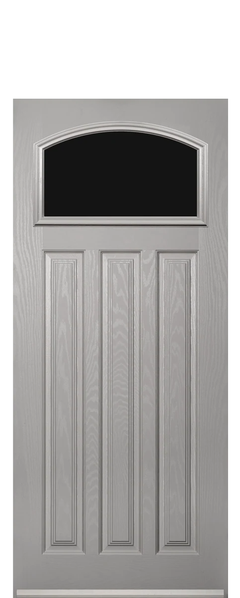 Alderley composite front door in Agate Grey.