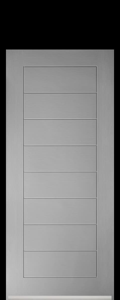 Halstead composite front door in Agate Grey.