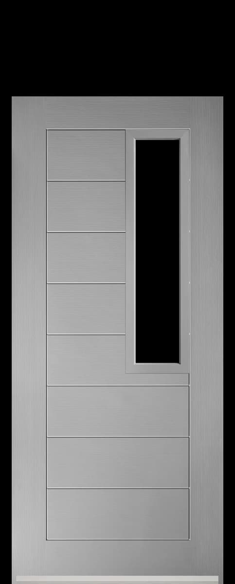 Hexham composite front door in Agate Grey.