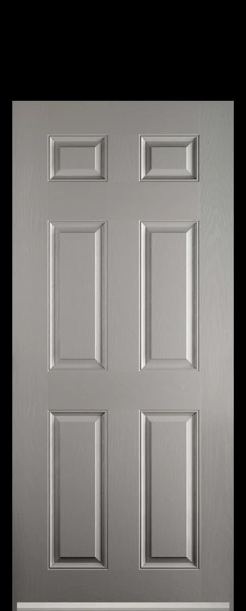 Kelmarsh composite front door in Agate Grey.