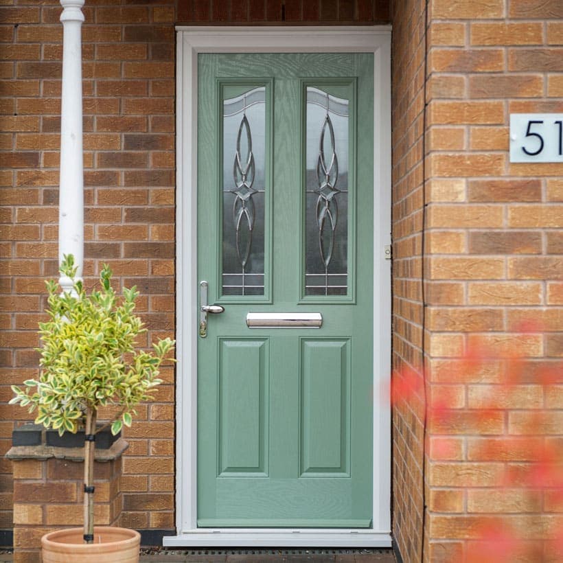 Portavelle Chalfont composite front door in Chartwell