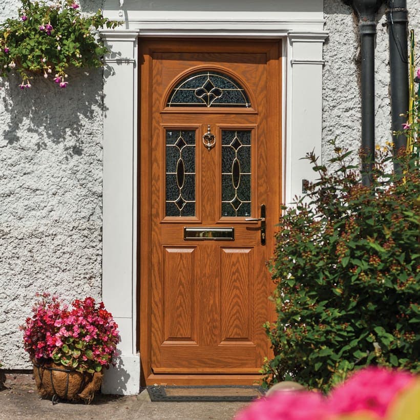 Portavelle Ampney composite front door in Oak