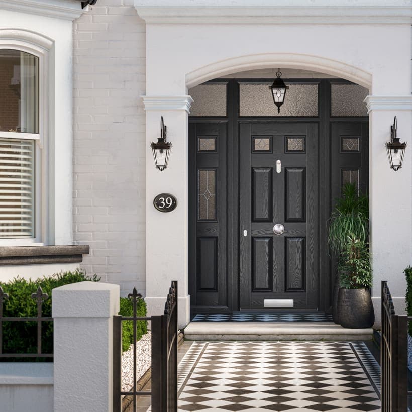 Portavelle Bramfield composite front door in Black