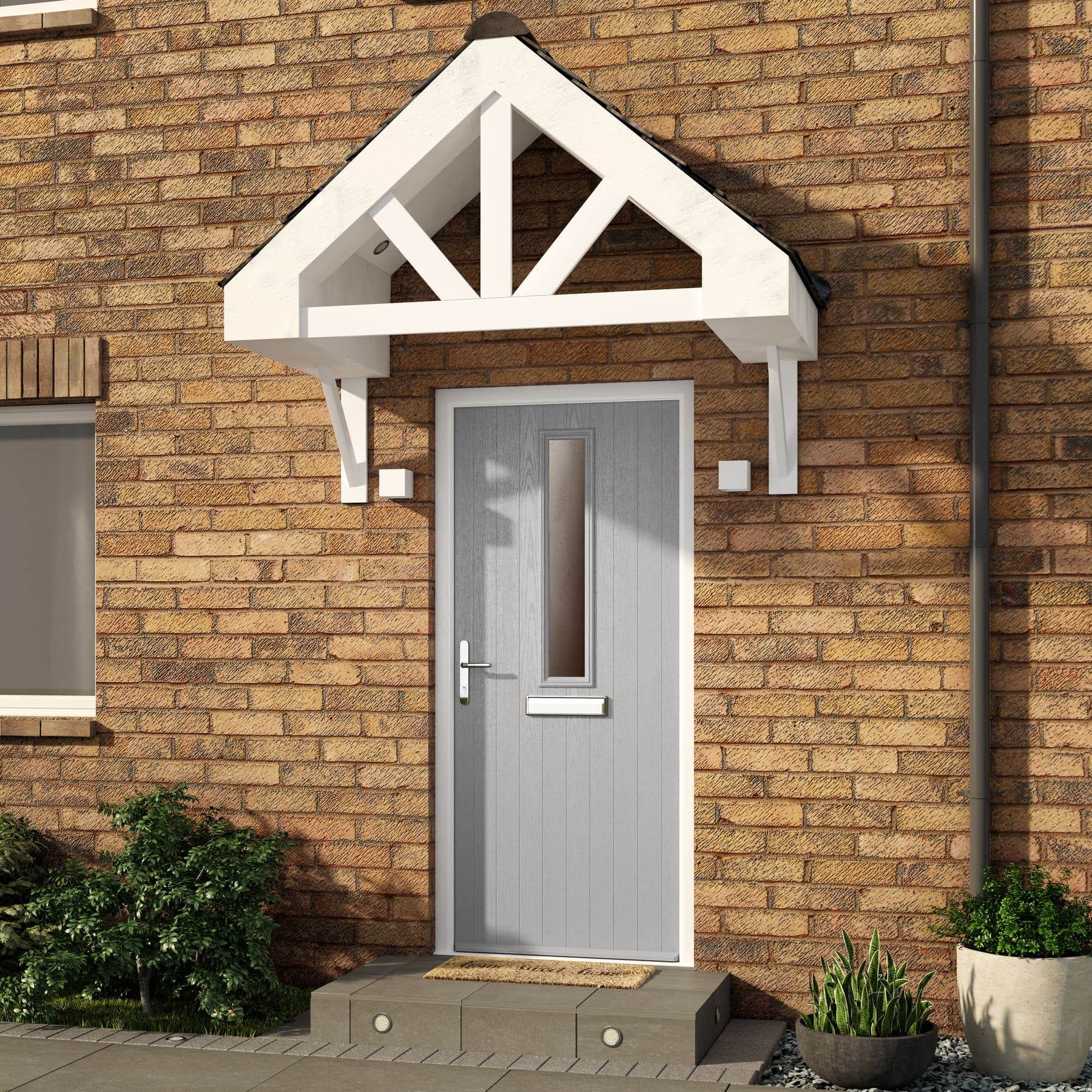 Portavelle Marlow composite front door in Agate Grey