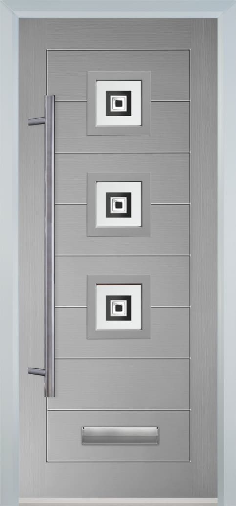 Portavelle Penhurst composite front door in Agate Grey