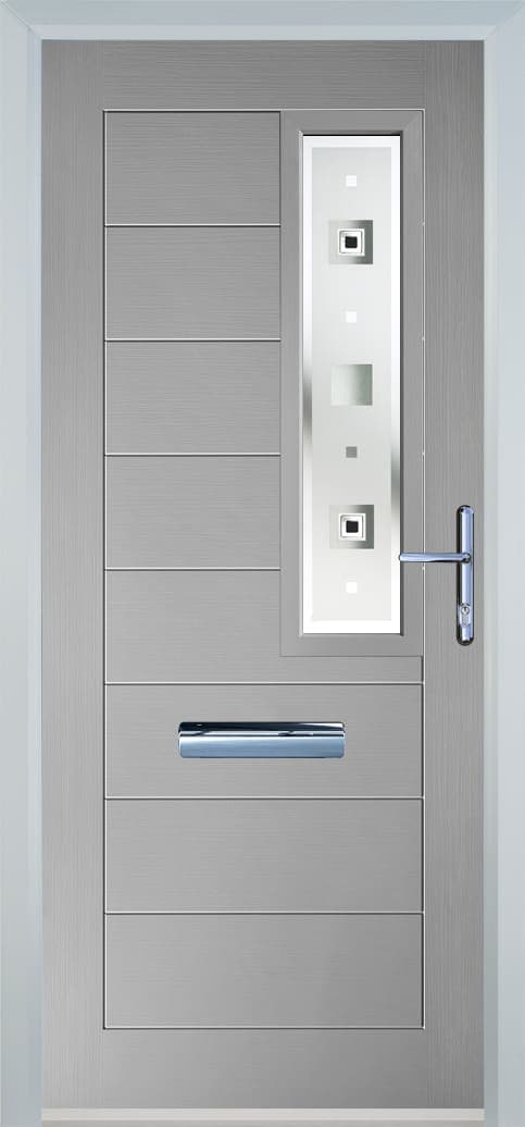 Portavelle Marlow composite front door in Agate Grey