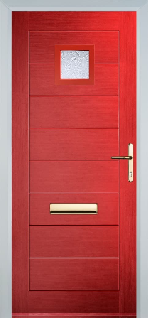 Portavelle Grantley composite front door in Red