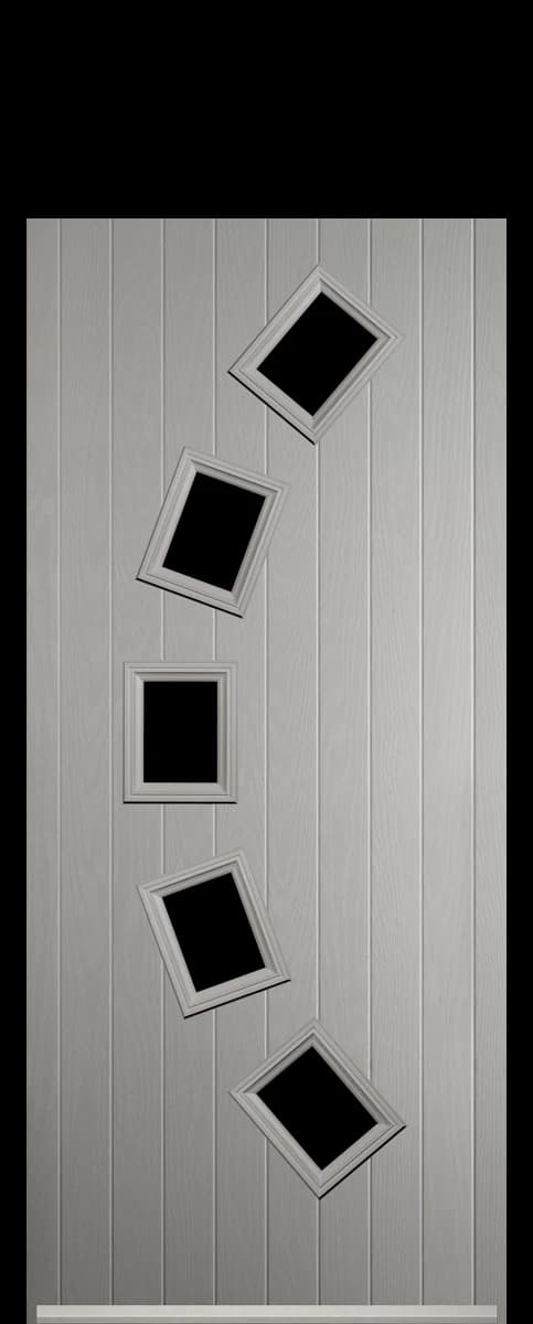 Cranbourne composite front door in Agate Grey.