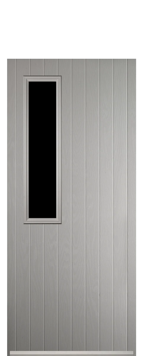 Ashwell composite front door in Agate Grey.