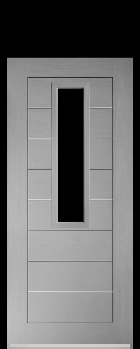 Barrow composite front door in Agate Grey.
