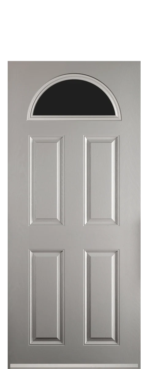 Wetherby composite front door in Agate Grey.