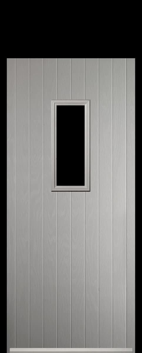 Brancaster composite front door in Agate Grey.