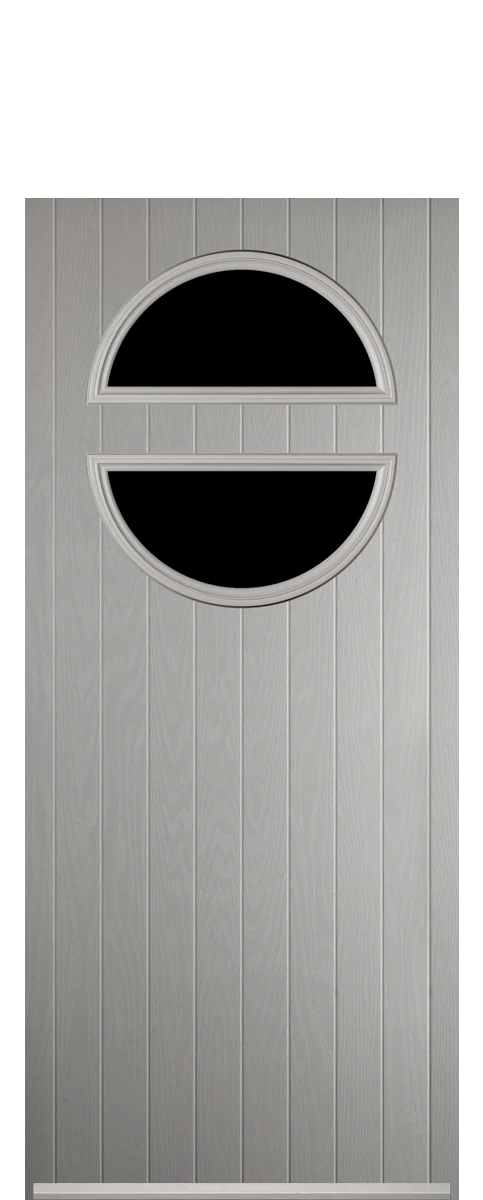 Roundhay composite front door in Agate Grey.