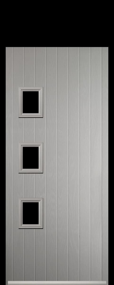 Harlow composite front door in Agate Grey.