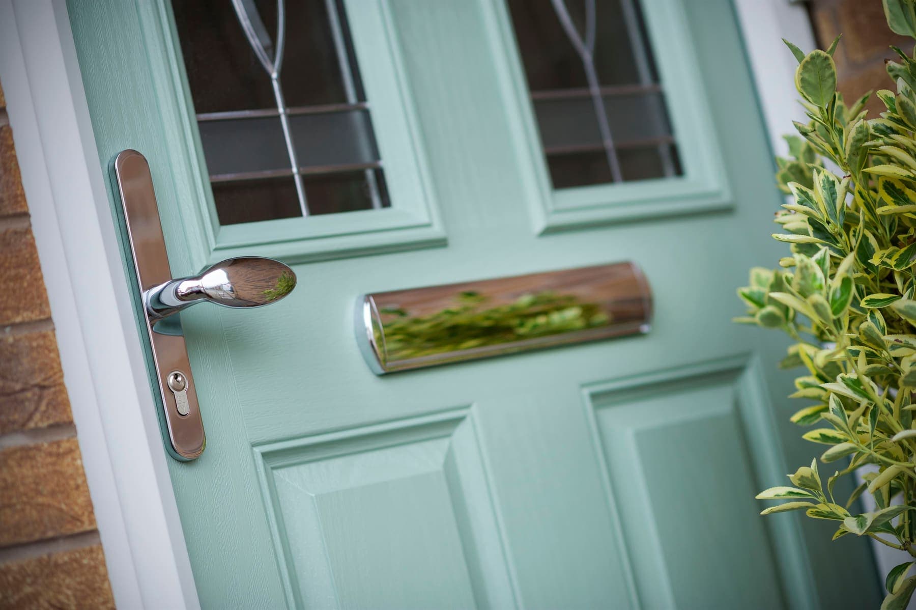 Portavelle Ashcombe composite front door in Chartwell Green