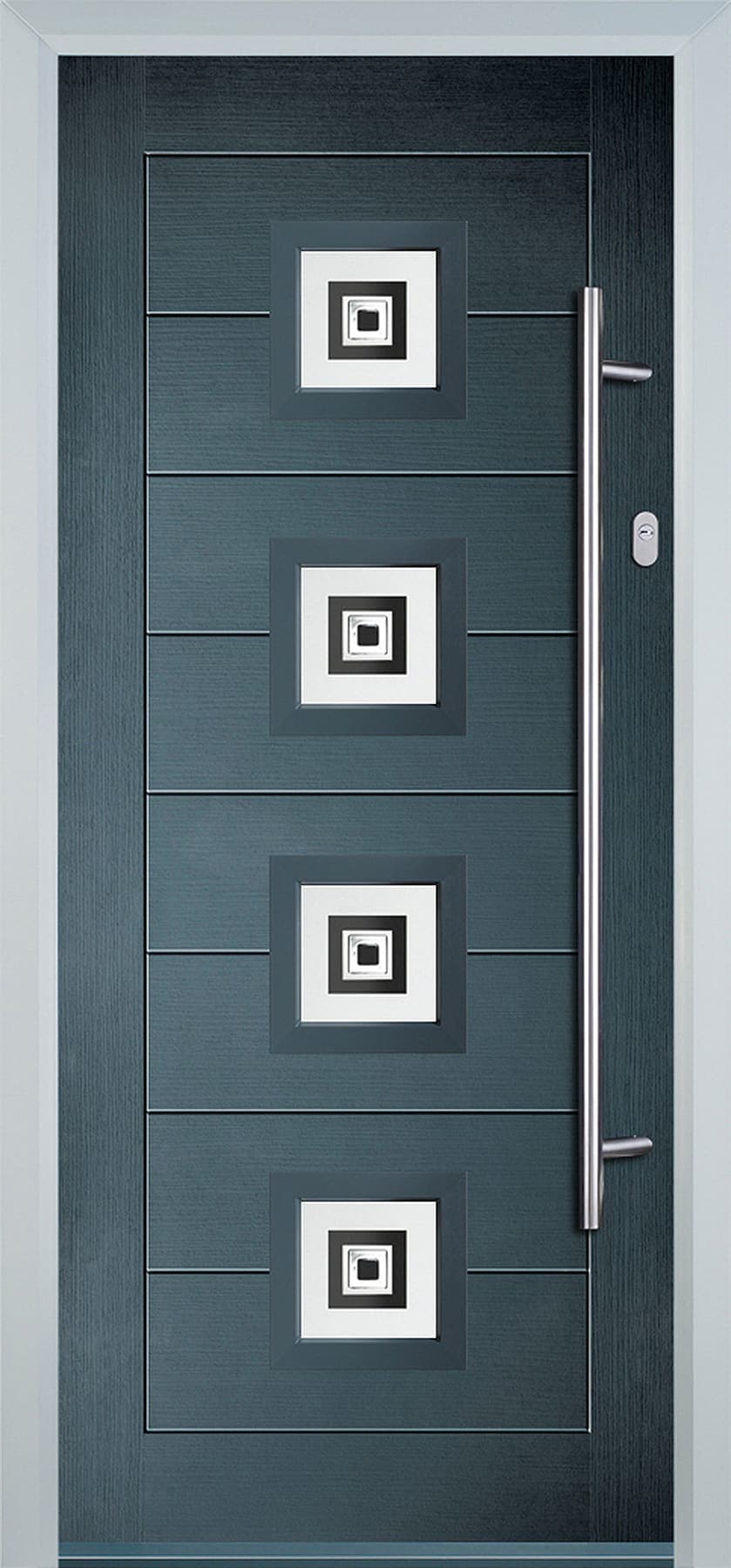 Portavelle Welford composite front door in Anthracite Grey